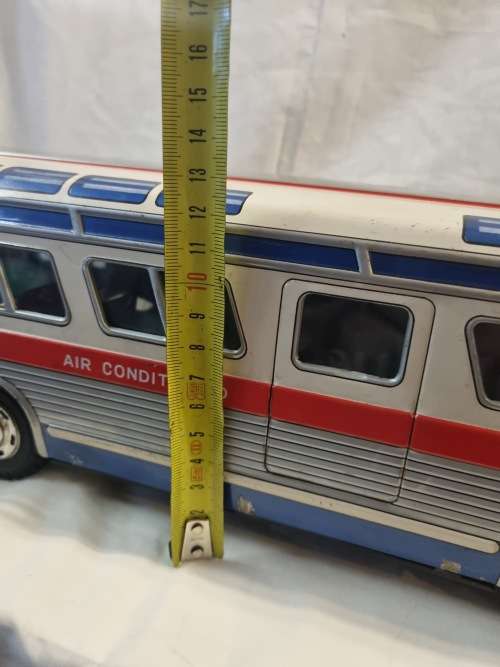 Tinplate sight-seeing buss made in Japan