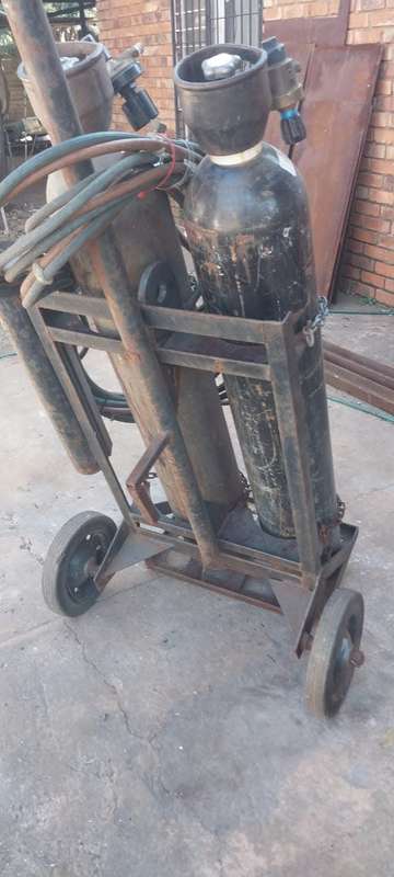 Industrial Oxcy Acetylene set with transport Trolley