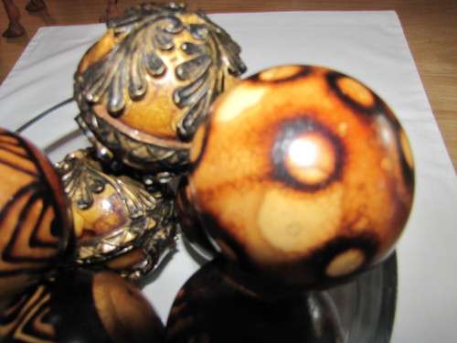 African Decor Balls x 8