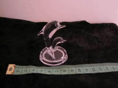 Genuine Byzantium Crystal Dolphin Family - Beautiful