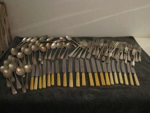 Assorted Bone Handled & Silver Plated Cutlery