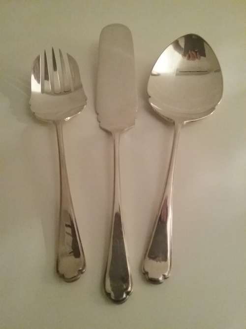 3 Piece Silver Plated Serving Set