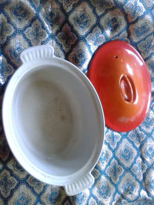Le Creuset Casserole Dishes 22  (3.3 litres) bid for the pair