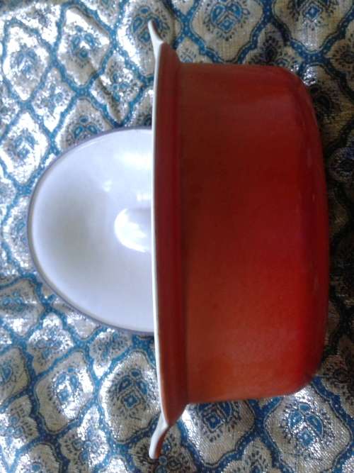 Le Creuset Casserole Dishes 22  (3.3 litres) bid for the pair
