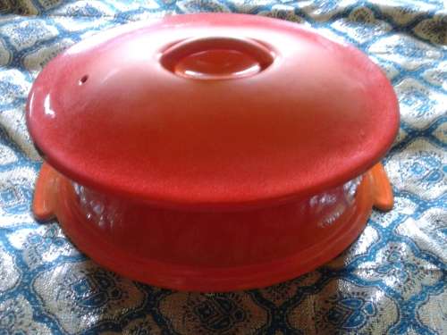 Le Creuset Casserole Dishes 22  (3.3 litres) bid for the pair