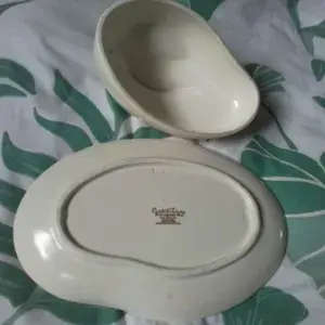 Carltonware handprints cheese Or Butter server