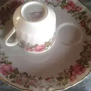 Vintage James Kent Harmony Rose Tennis Set Tea and a sandwich in one