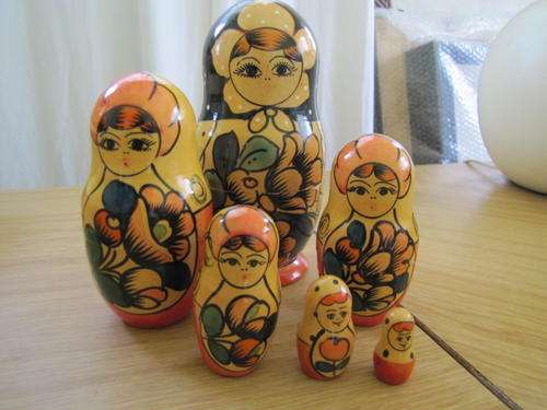 Russian Wooden Dolls - excellent condition!
