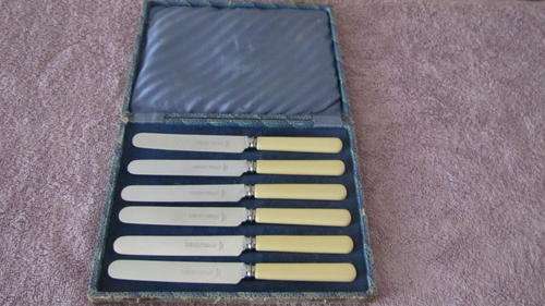 Sheffield butter knives - set of 6 in original box