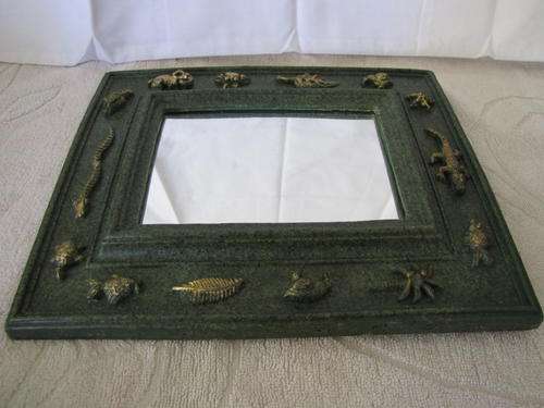 Small Green & Gold Mirror