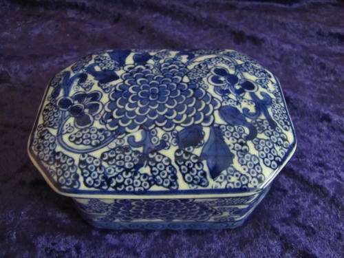 Blue & White Trinket Box
