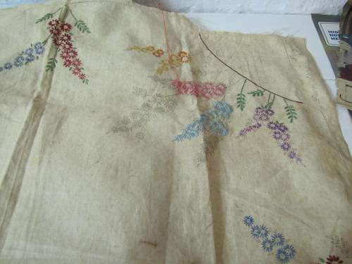 Assortment of embroidery projects