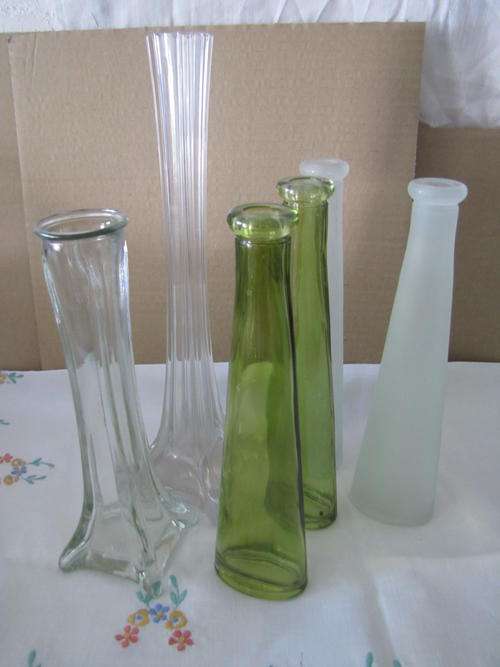 6 Tall Vases for 1 price!