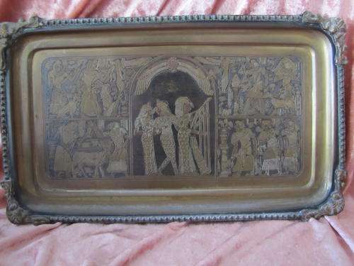Egyptian Brass Hanging Tray