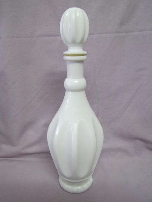 Vintage Milk Glass Italian Decanter