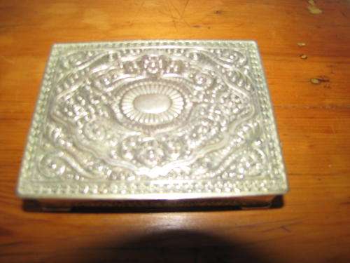 Silver coloured Jewellery Box