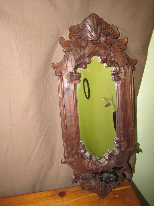 Beautiful Framed Mirror with Candle Holder