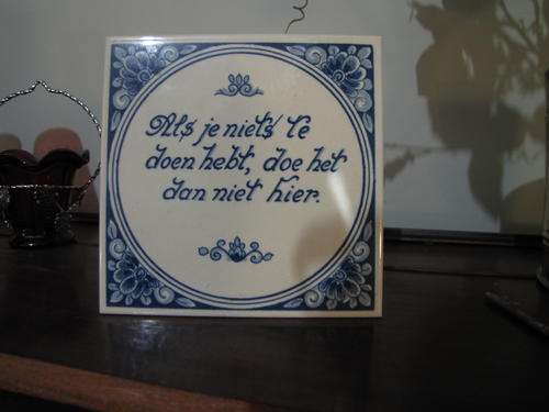 Vintage Delft Tile