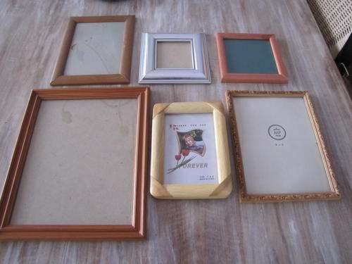 6 Assorted Picture Frames