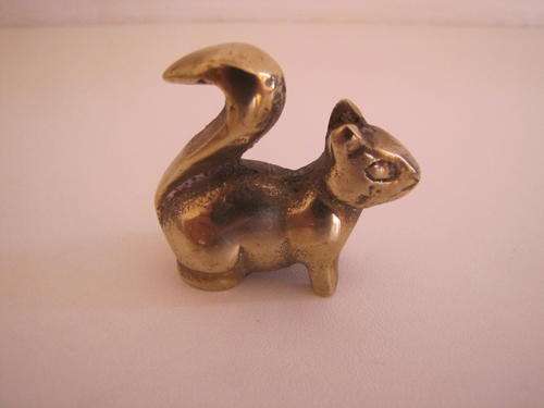 Solid Brass Squirrel