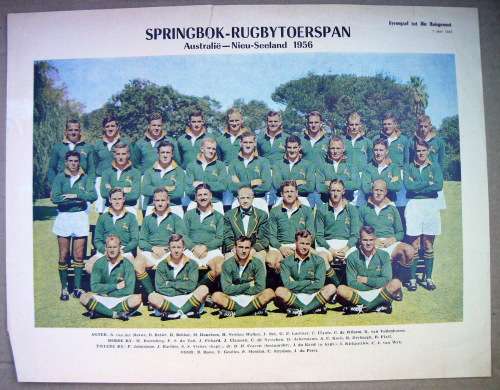Springbok Toerspan na Australie en New Zealand - 1956 - Springbok team to Australie and New Zealand