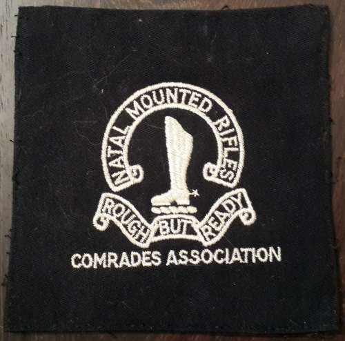NATAL MOUNTED RIFLES  - Comrades association - Lapel Badge