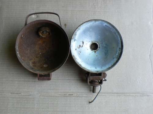 2 x Old Tractor Light boxes