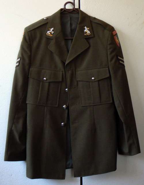 SADF Army - TSC/TDK - STEPOUTS/TUNIC Jacket With Full Insignia, Buttons and Corporal stripes -1981