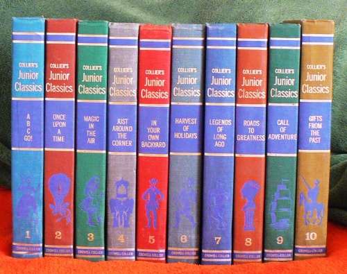 Colliers Junior Classics -- 10 volumes --  1962 print, Full set, Wonderfull collection to own