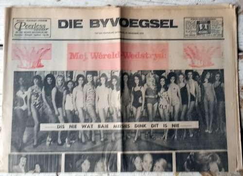 Die Volksblad  Byvoegsel -- 21 November 1970 -- Mej Wereld Wedstryd