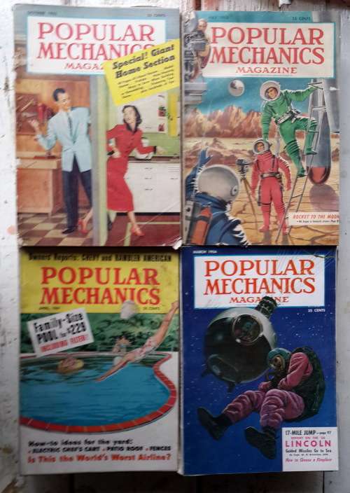 31 Old Popular Mechanics Magazine's  -- from 1949 - 1974