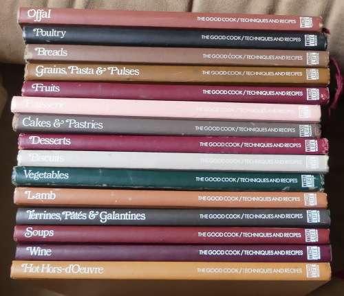 The THE GOOD COOK Set of 15 cookbooks -- Techniques and Recipes -- by Time Life Books