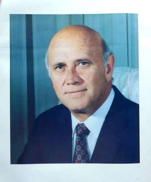 Staats President FW de Klerk Foto / Photo