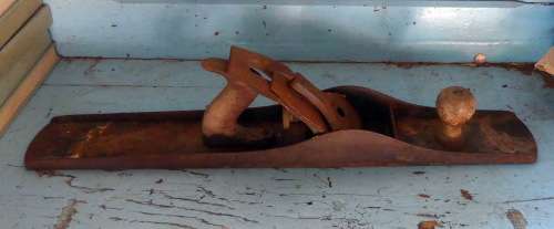 Large Vintage STANLEY PLANE / Groot STANLEY SKAAF (Complete with Blade)