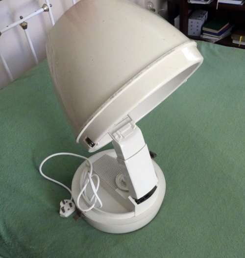 Vintage WORKING 1960's General Electric Table Top Portable Salon Hairdryer Hard Case with Handle