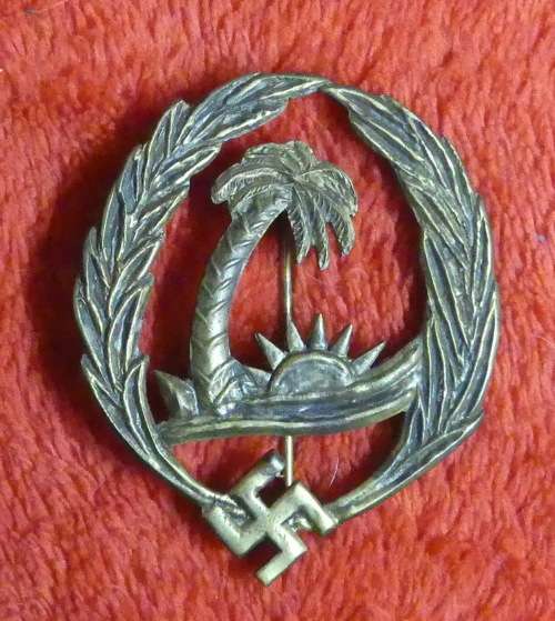 WWII German Afrika Korps -- SONDERVERBAND 288 metal cap or tunic insignia