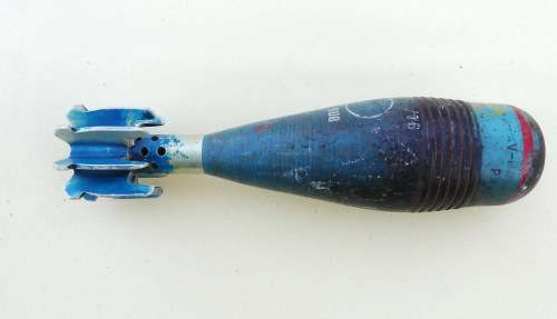 60 mm Mortar Bomb HE SUB M61 -- Used Practice Round --