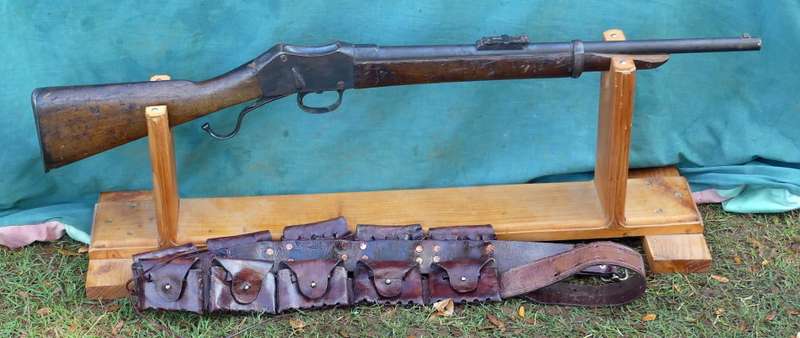 1885 MARTINI ENFIELD MKII Rifle &  Bandolier -- Deactivated For display only -- Boer war Era