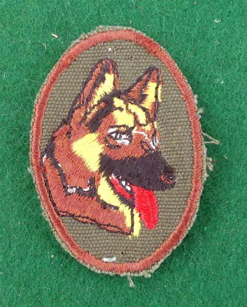 SA Army DOG UNIT Cloth Badge