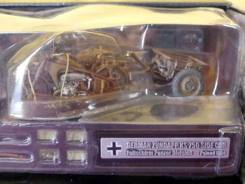 Forces of Valor -- German Zundapp KS 750Side Car Panzer Div Poland 1944 Scale 1:32