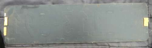 Natal Number Plate -- NP 113 691 (Pietermaritsburg) -- Natal Nommerplaat -- Perspex