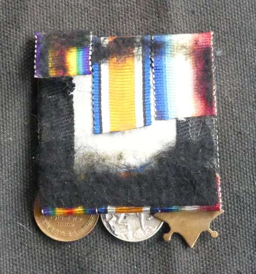 WWI Miniature Medal set -- 1914-15 star, War Medal and Victory Medal.