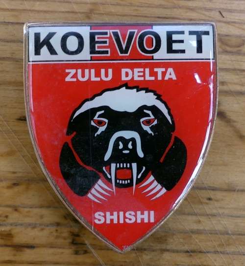 KOEVOET -- SHISHI Zulu Delta Shoulder Flash -- Metal with all 3 Pins