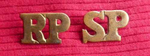 SA Railway Police Shoulder Title -- SA Spoorweg Polisie Titel
