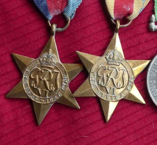 Set of 5 WWII Medals - P NDUMO 22735 - Private in The African Auxiliary Pioneer Corps