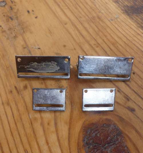4 x Metal Medal Bar  -- 2 Full & 2 Miniature