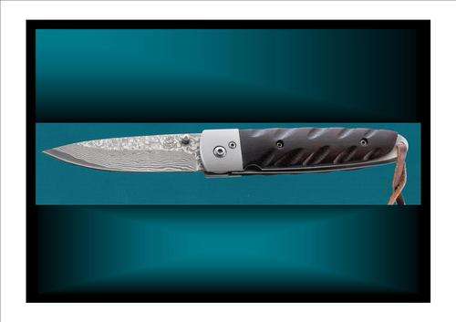 PUMA TEC: "Wooden Scales: Damascus" - Damascus, every man's dream - Imported knives from Germany
