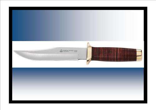 PUMA IP: " Leather Scout" Great quality hunting knives imported from Germany. (Rockwell tested)