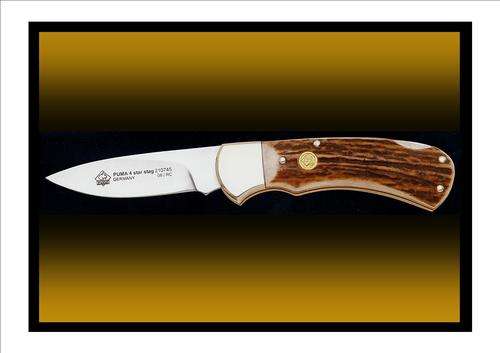 Get this: PUMA 4-Star Staghorn Knive NOW! -Gold Series. Imported from Germany