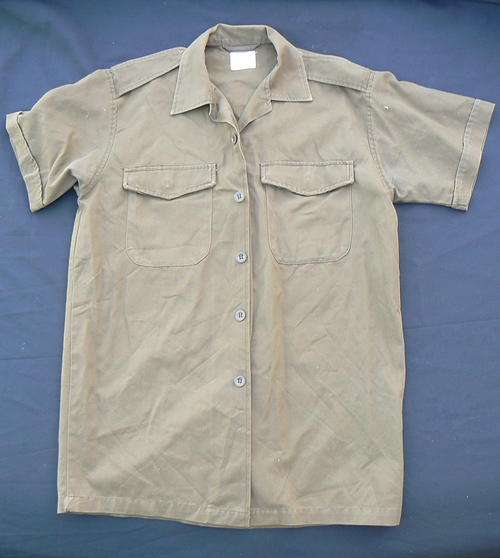 SADF **Brown Short Sleeve Shirt - Field Dress** Bush War Era, 1981